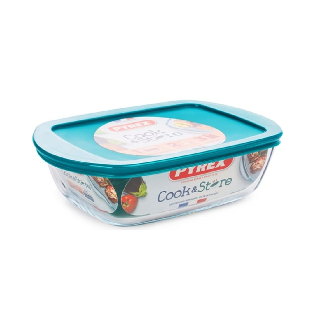 Блюдо для запекания и выпечки COOK&STORE 1.2л 23х15x7см прямоугольное с крышкой