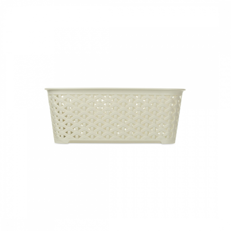 Корзина RATTAN слоновая кость 21.3х29х11см