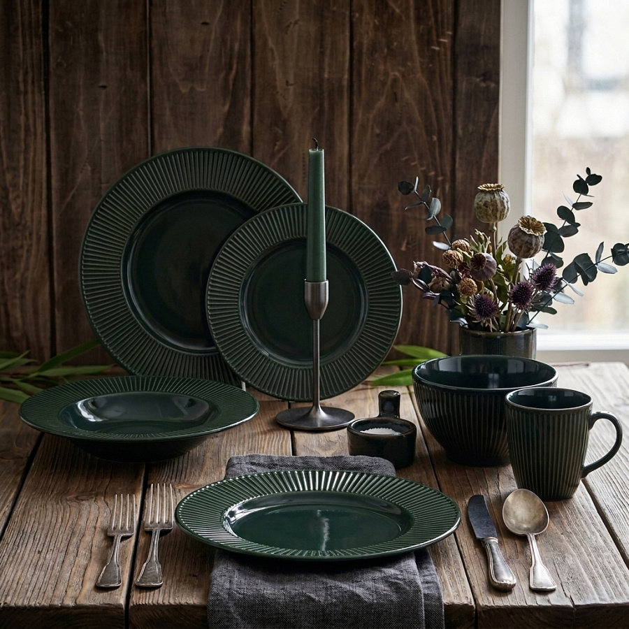 Тарелка обеденная EMERALD GREEN 27см