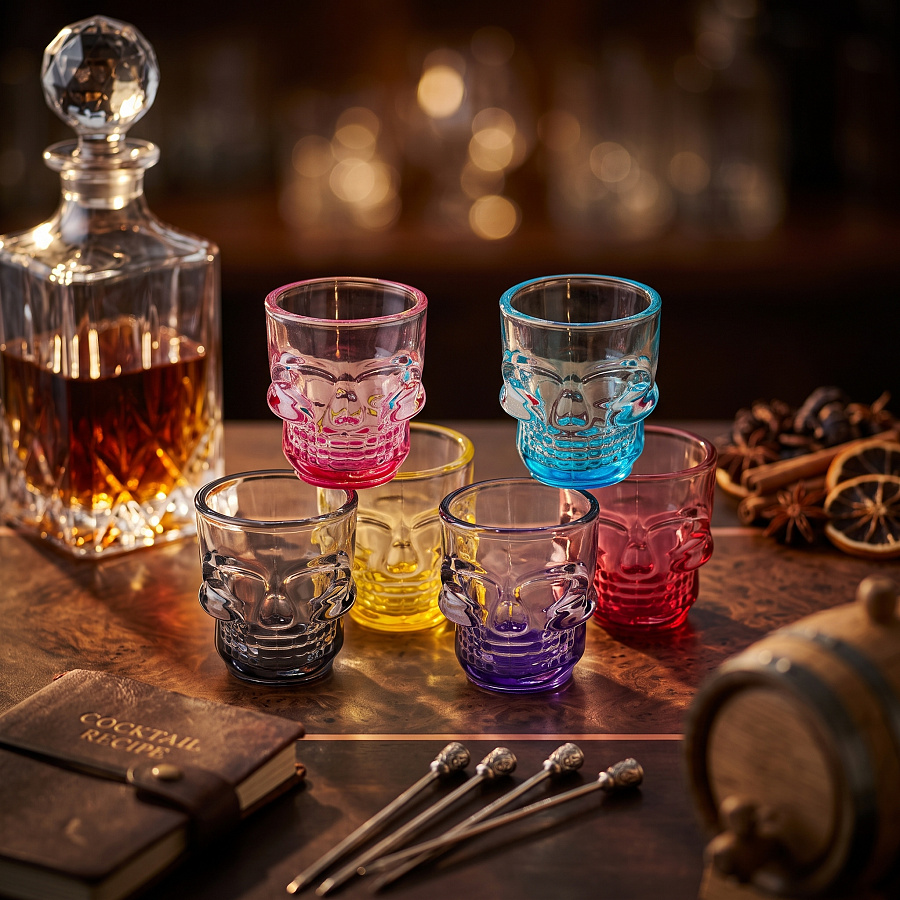 Набор стопок SKULL COLORS 6шт 50мл