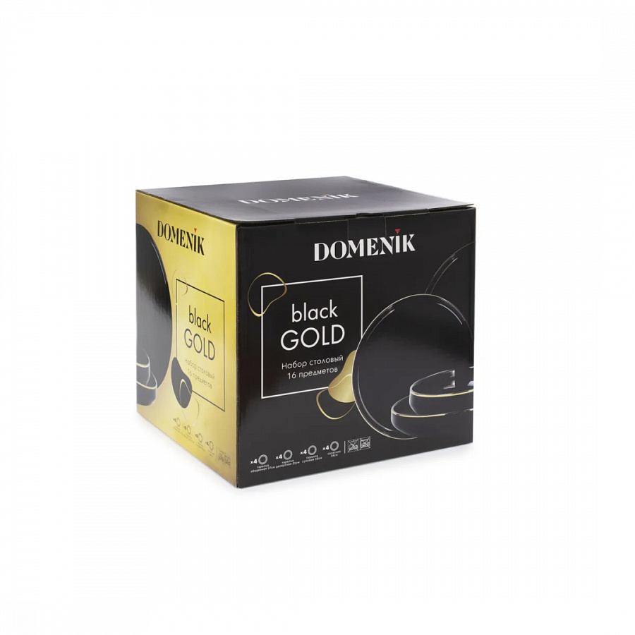 Набор столовый BLACK GOLD 16пр (4 персон