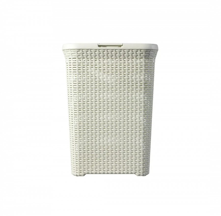 Корзина для белья RATTAN STYLE 40л кремовая