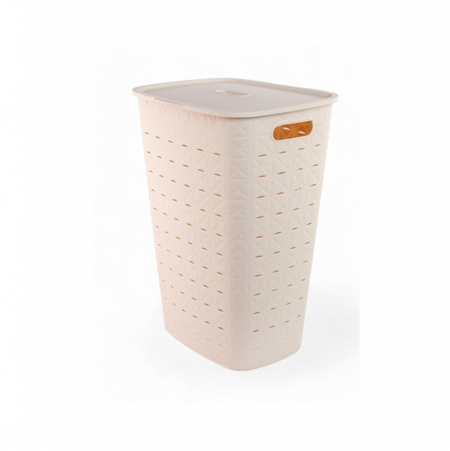 Корзина для белья SOFTEX кремовая 56л