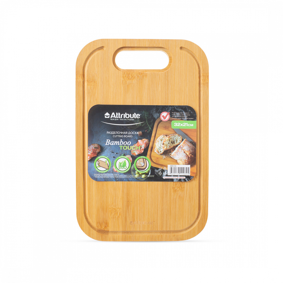 Доска разделочная BAMBOO TOUCH 32х21х1.5см