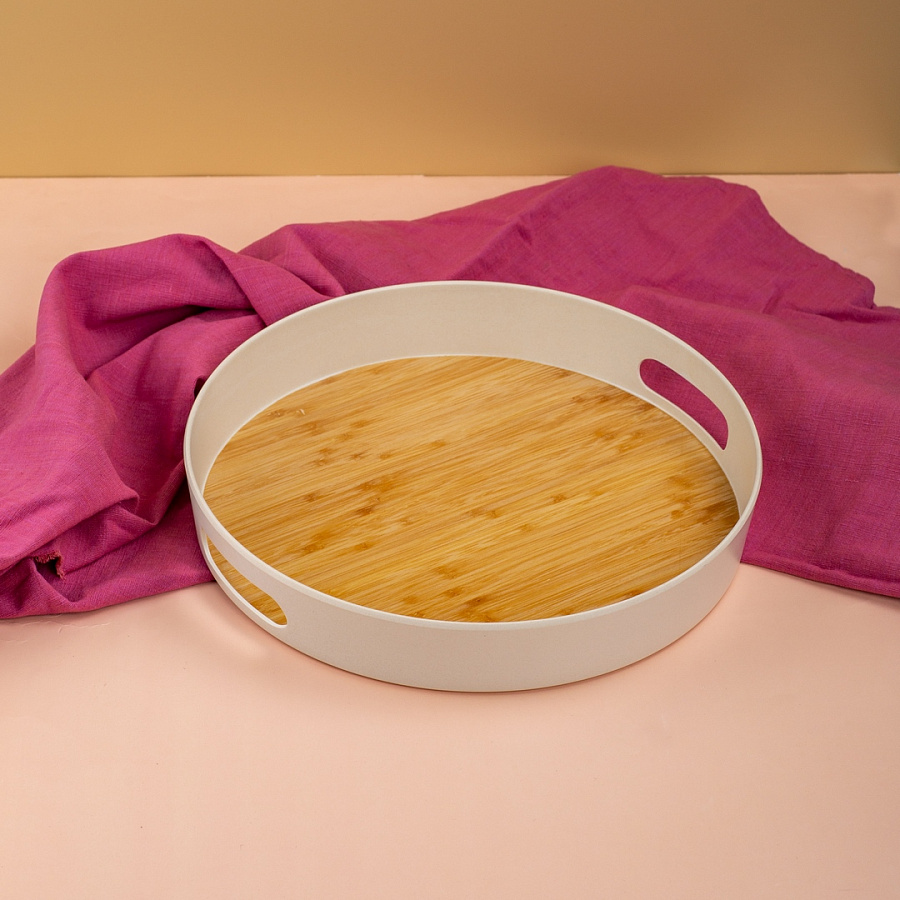 Поднос круглый REAL BAMBOO 30см