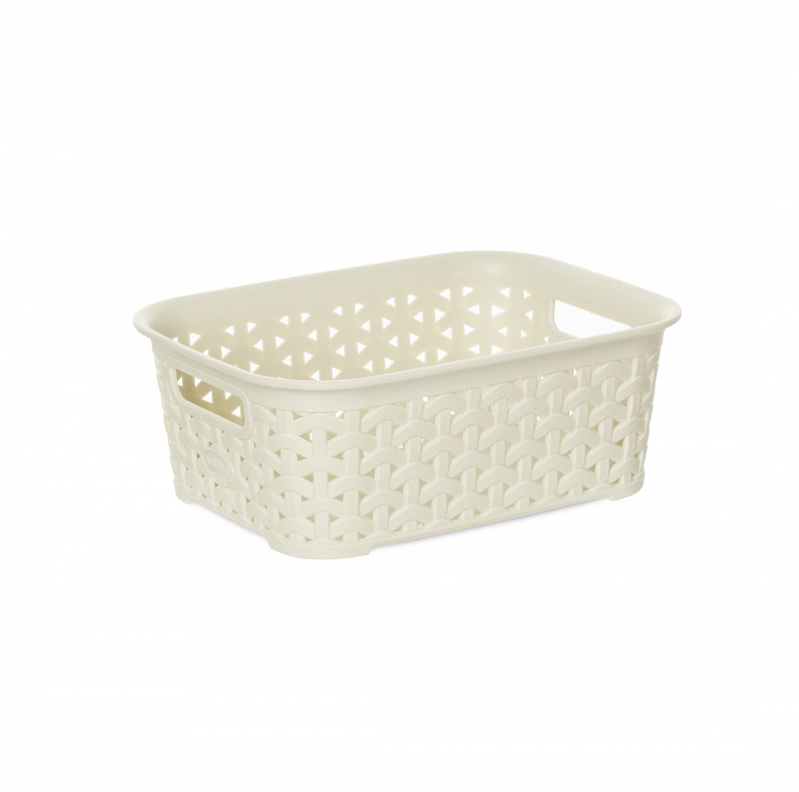 Корзина RATTAN слоновая кость 14х19х7см