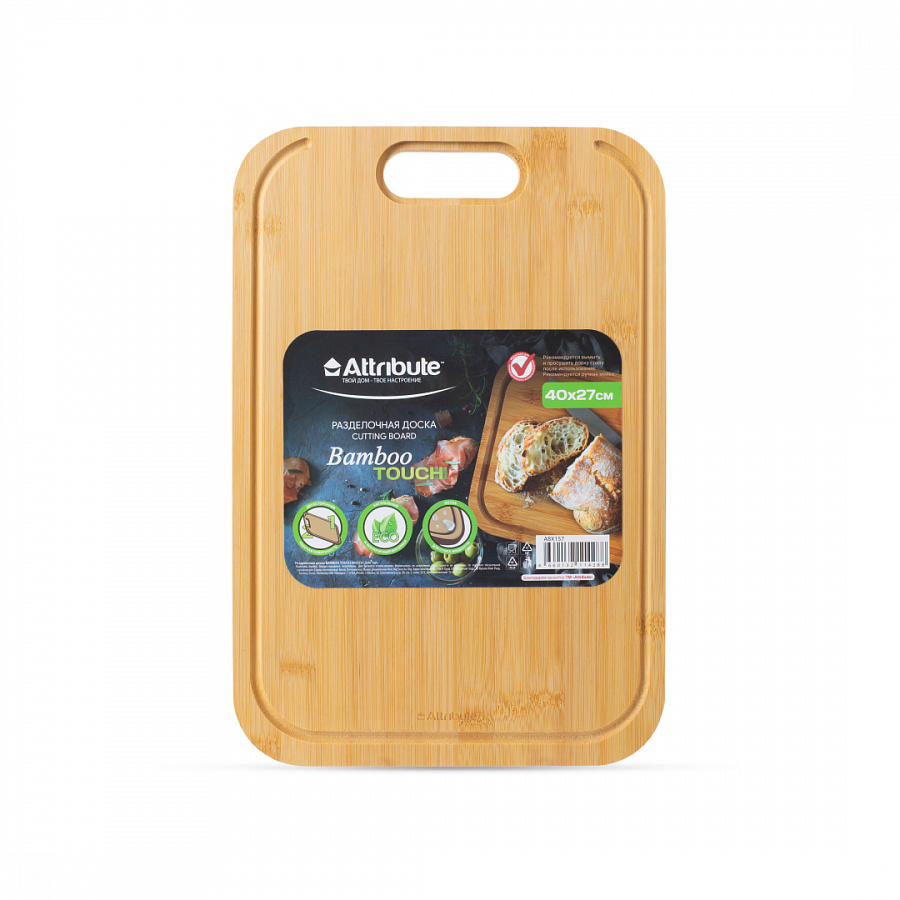 Доска разделочная BAMBOO TOUCH 40х27х1.5см