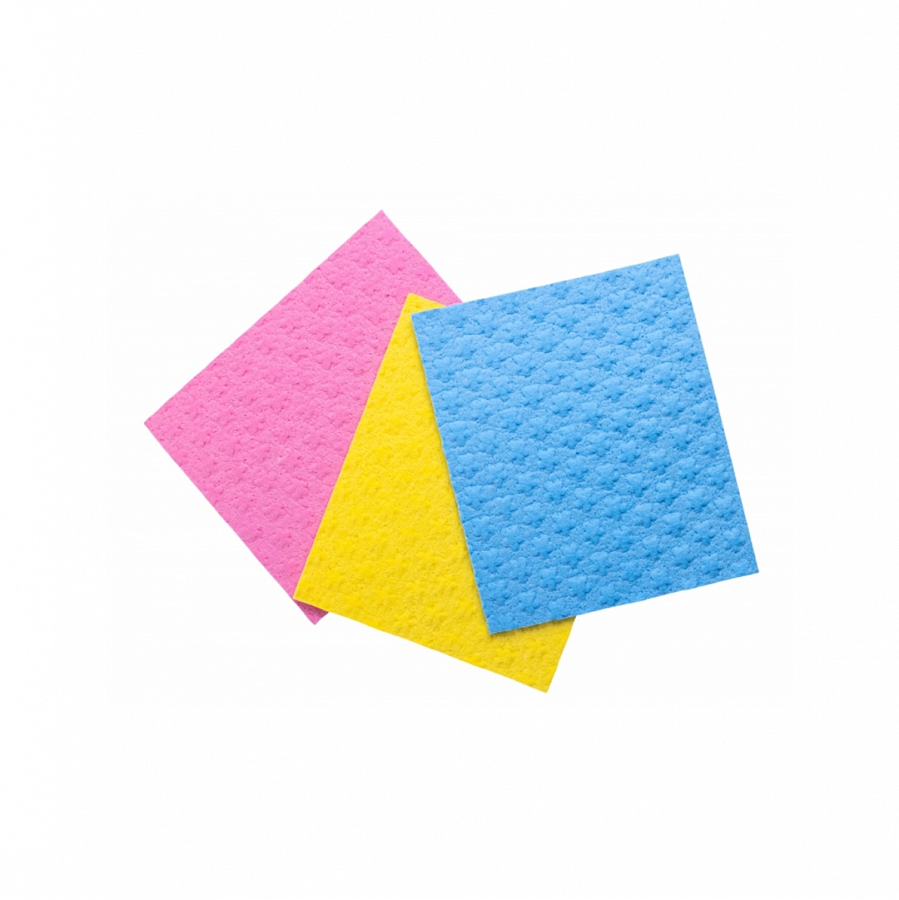 Салфетка губчатая BLOOM 3шт 15x18см