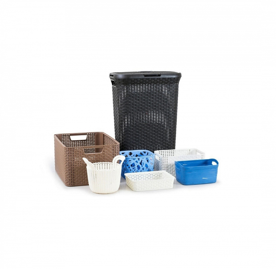 Корзина RATTAN STYLE BOX L тёмно-коричневая
