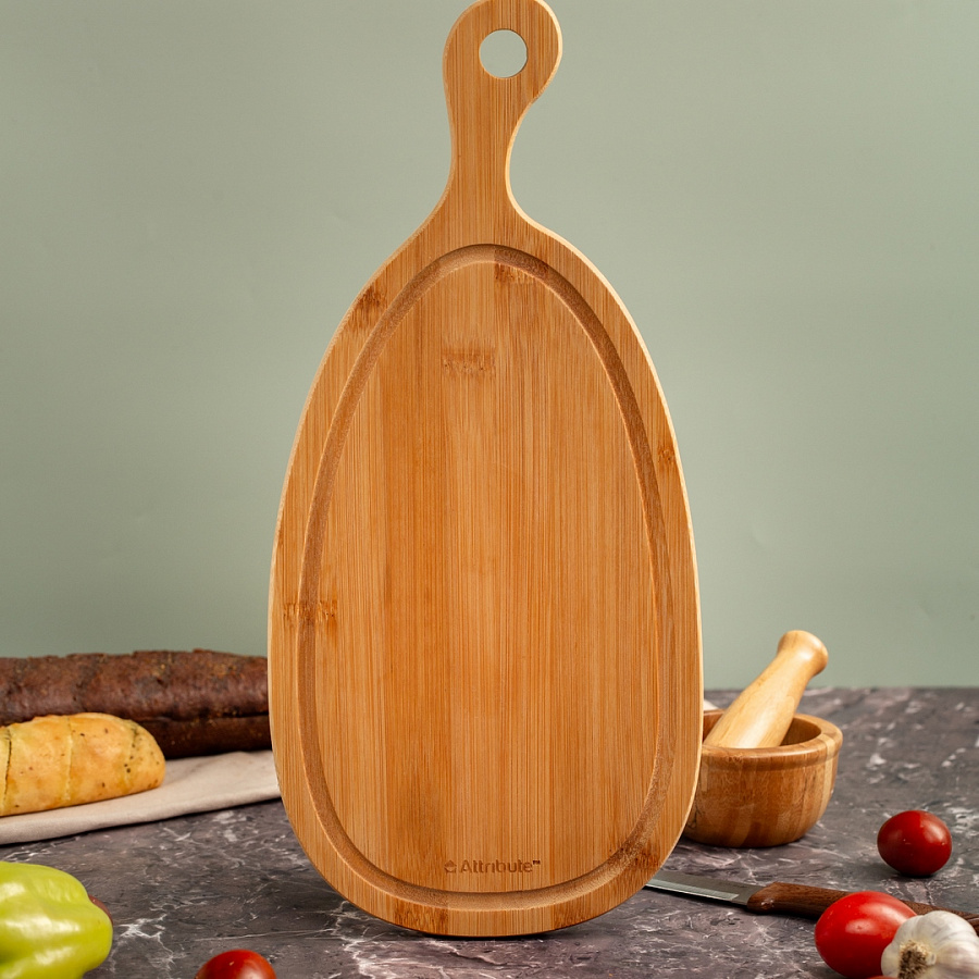Доска разделочная BAMBOO CURVE 39х18х1.5см