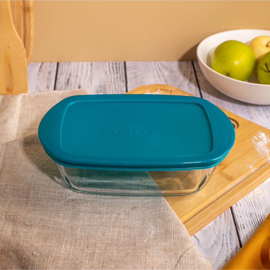 Блюдо для запекания и выпечки COOK&STORE 1.2л 23х15x7см прямоугольное с крышкой