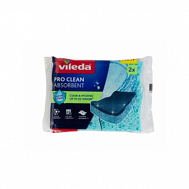 Губка вискозная с энзимами PRO CLEAN, 2 шт.