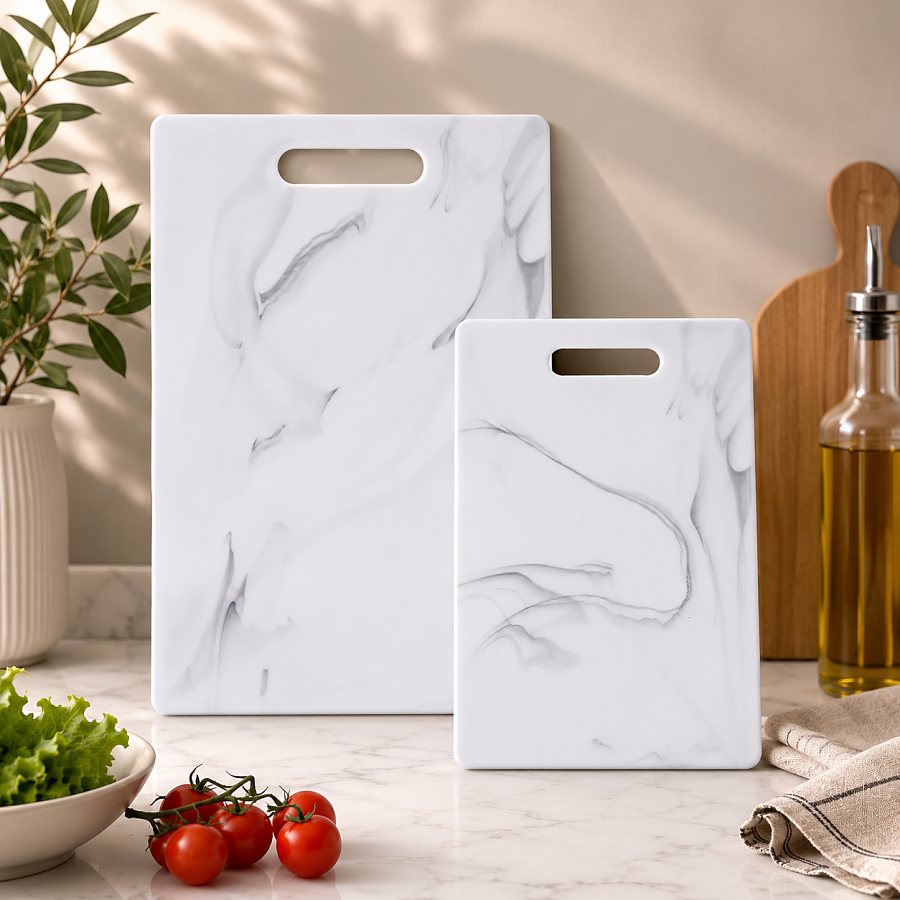 Доска разделочная MARBLE White 36.5х27.5см