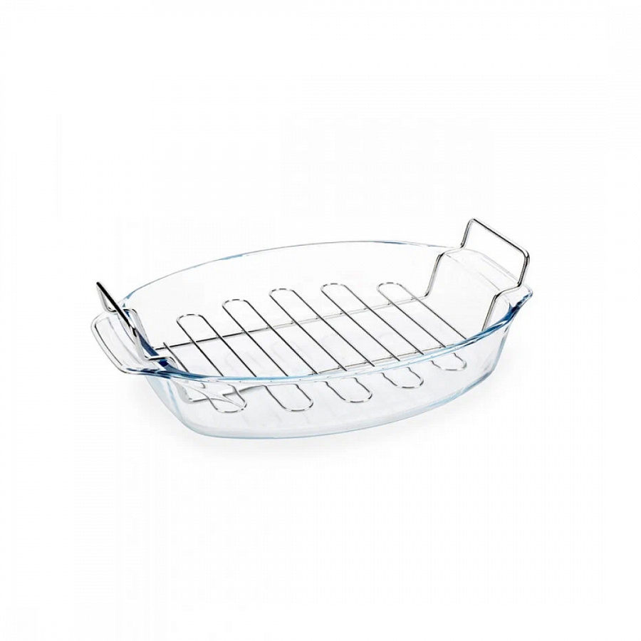Блюдо Pyrex Irresistible 39х27см овальное с решеткой
