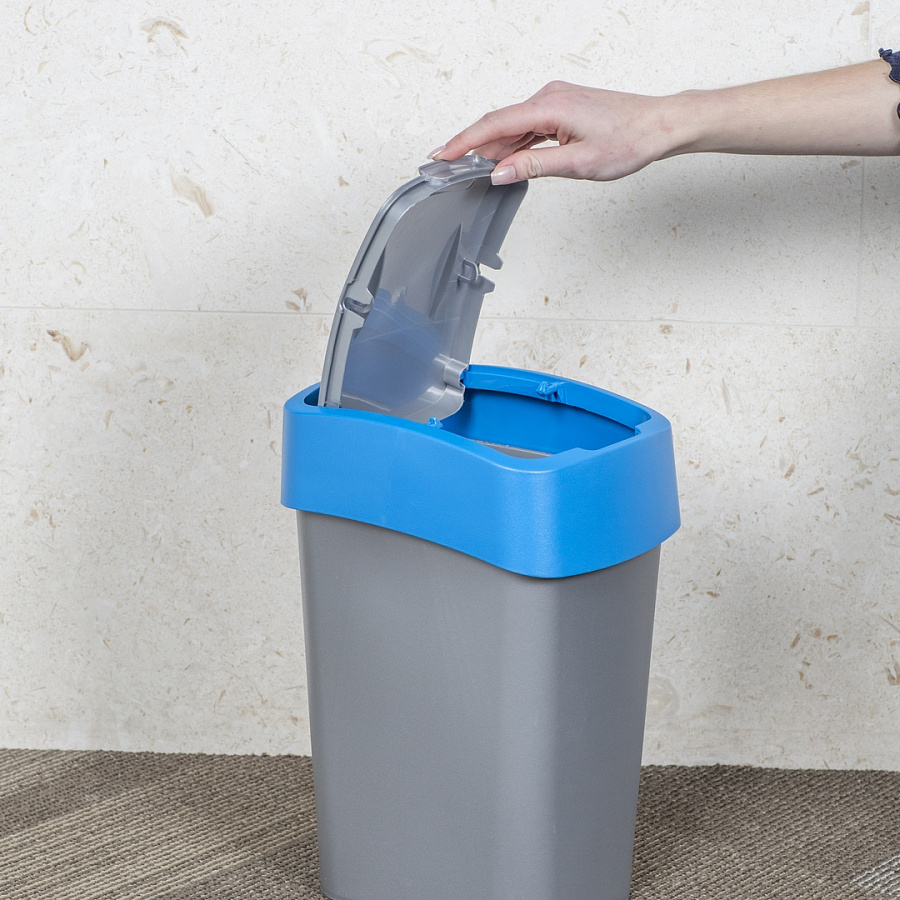 Контейнер для мусора FLIP BIN 25л голубой
