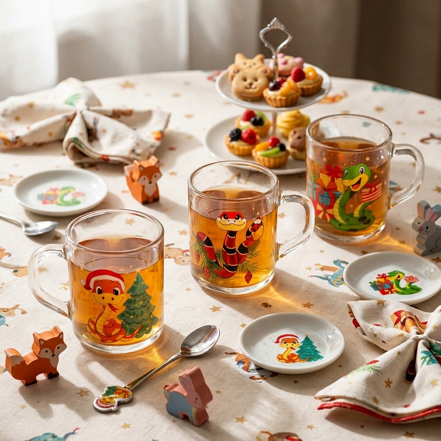 Кружка GREEN TEA НОВОГОДНИЕ ЗМЕЙКИ 200мл