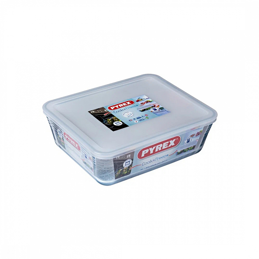 Форма для запекания и выпечки с крышкой COOK&FREEZ 4л 27x22x9см прямоугольная