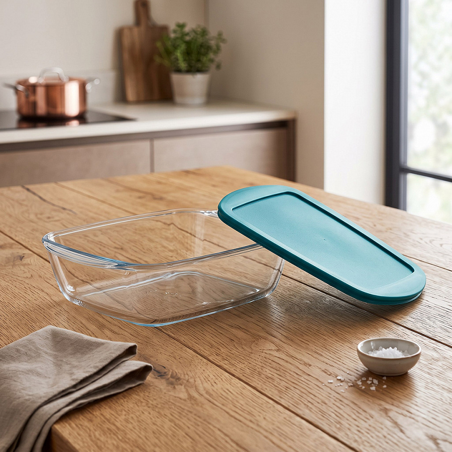Блюдо с крышкой Cook <(>&<)> Store 28х20x8см 2.5л прямоугольное