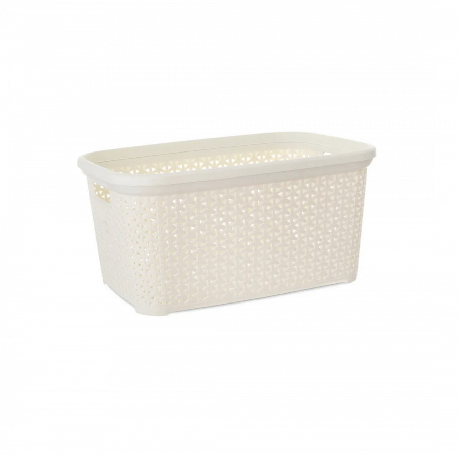 Корзина RATTAN слоновая кость 26х19.5х9см