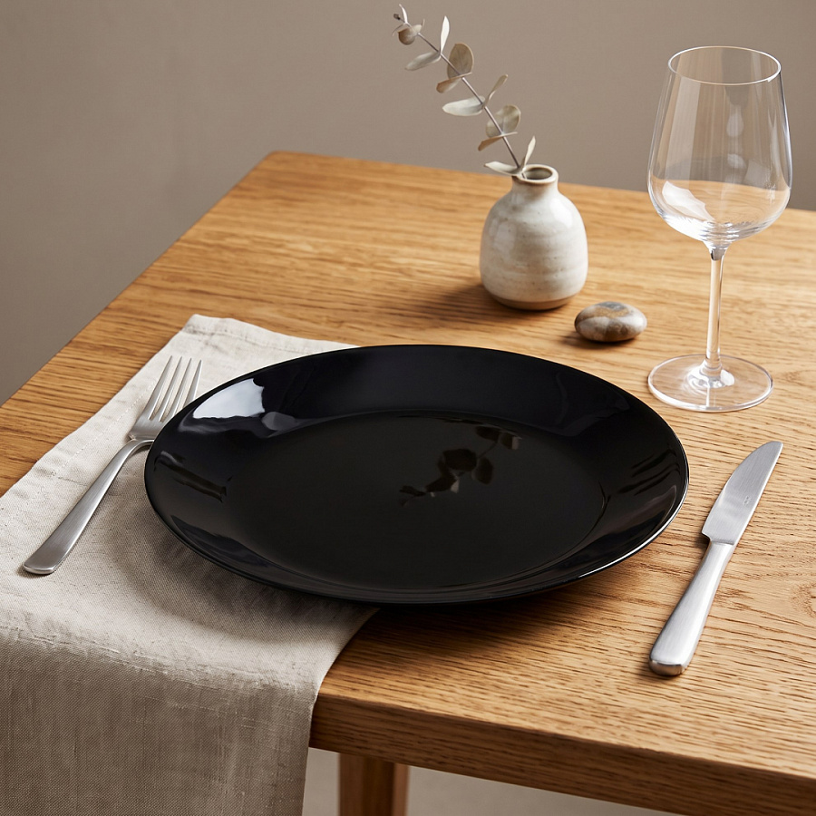Тарелка обеденная ZELIE BLACK 25см