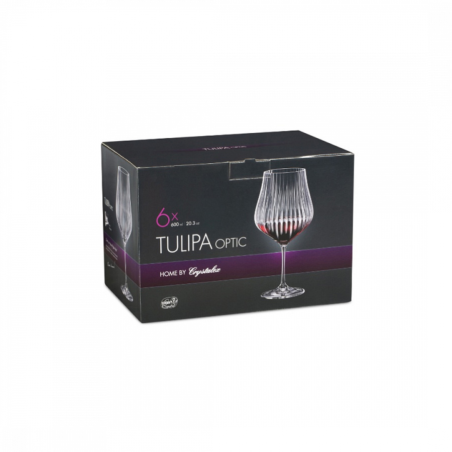 Набор бокалов для вина TULIPA OPTIC 6шт