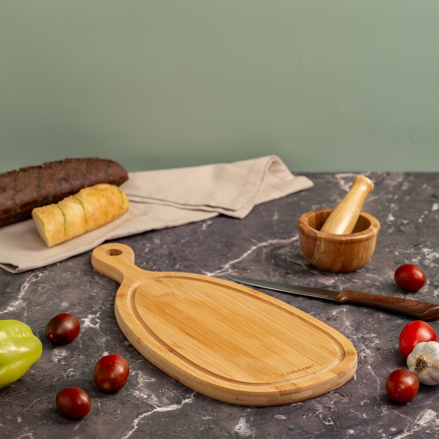 Доска разделочная BAMBOO CURVE 39х18х1.5см