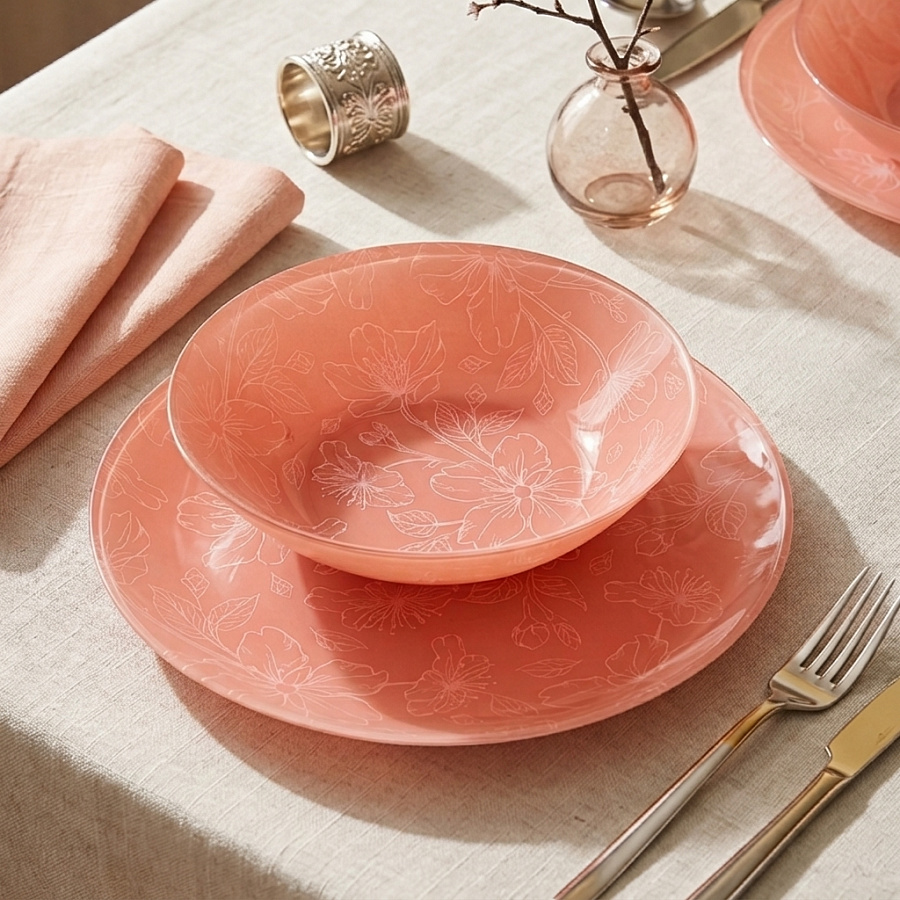 Тарелка десертная MELITINA PINK 19см
