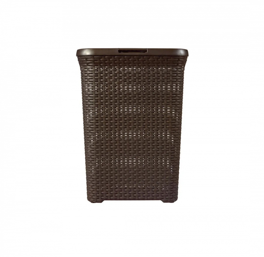 Корзина для белья RATTAN STYLE 40л темно-коричневая