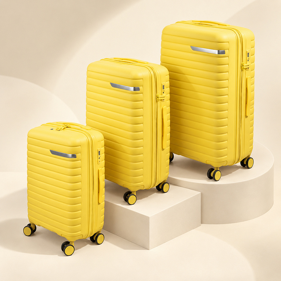 ЧЕМОДАН L 32,5*50,5*76 STRIPE FLX ARRIVA ЖЁЛТЫЙ