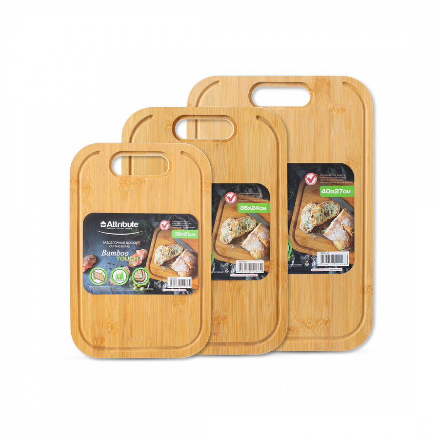 Доска разделочная BAMBOO TOUCH 36х24х1.5см