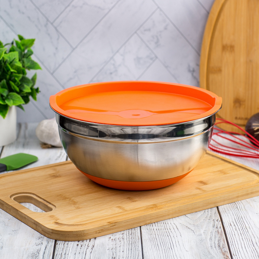 Набор мисок с крышками MIX&STORE 3шт 1.5л+2.4л+3.7л