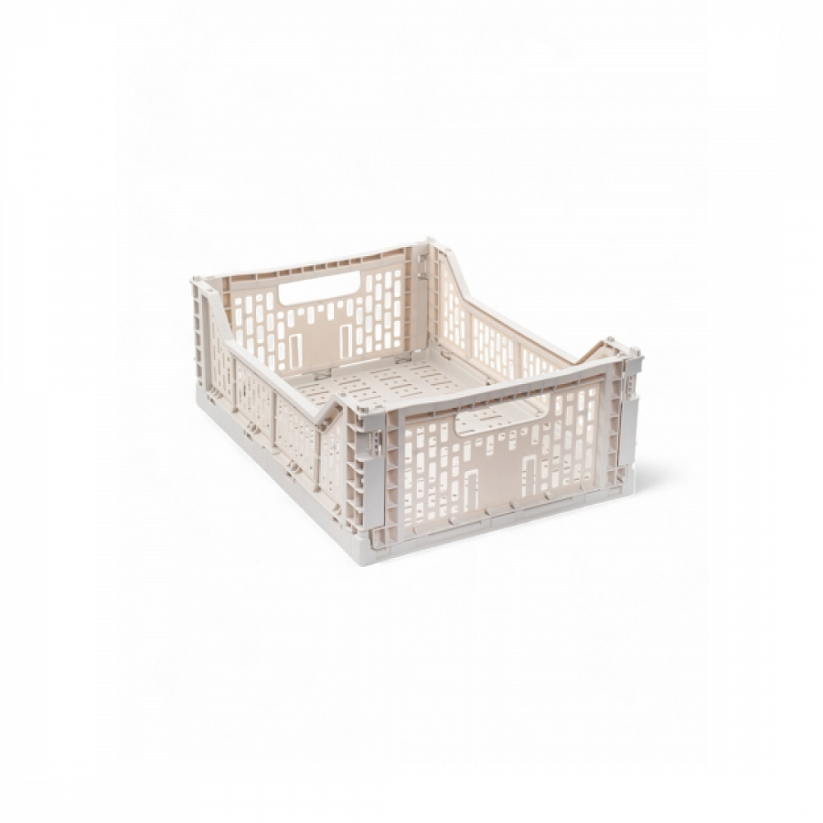 Корзина для хранения складная CASSA M слоновая кость 15л
