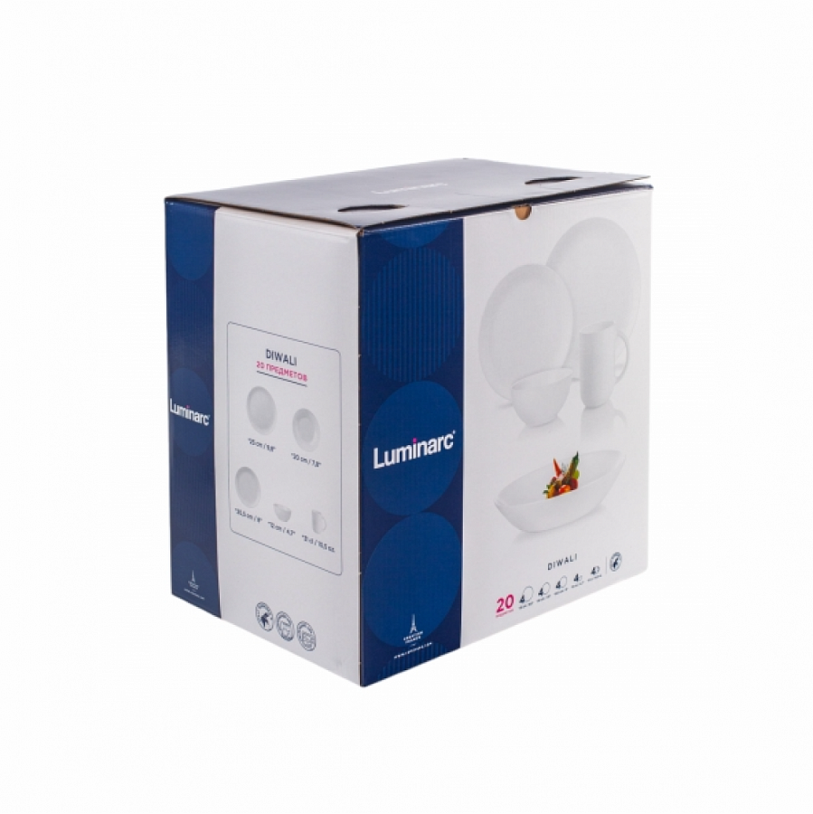 Столовый набор DIWALI WHITE 20 предметов