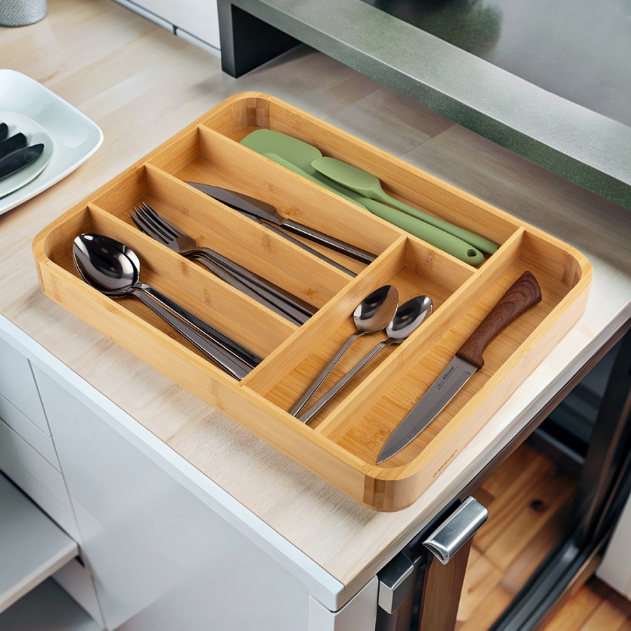 Лоток для столовых приборов BAMBOO TOUCH 40x30x4см