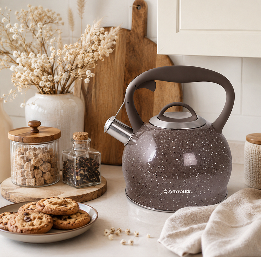 Чайник GRANITE chocolate 3л со свистком