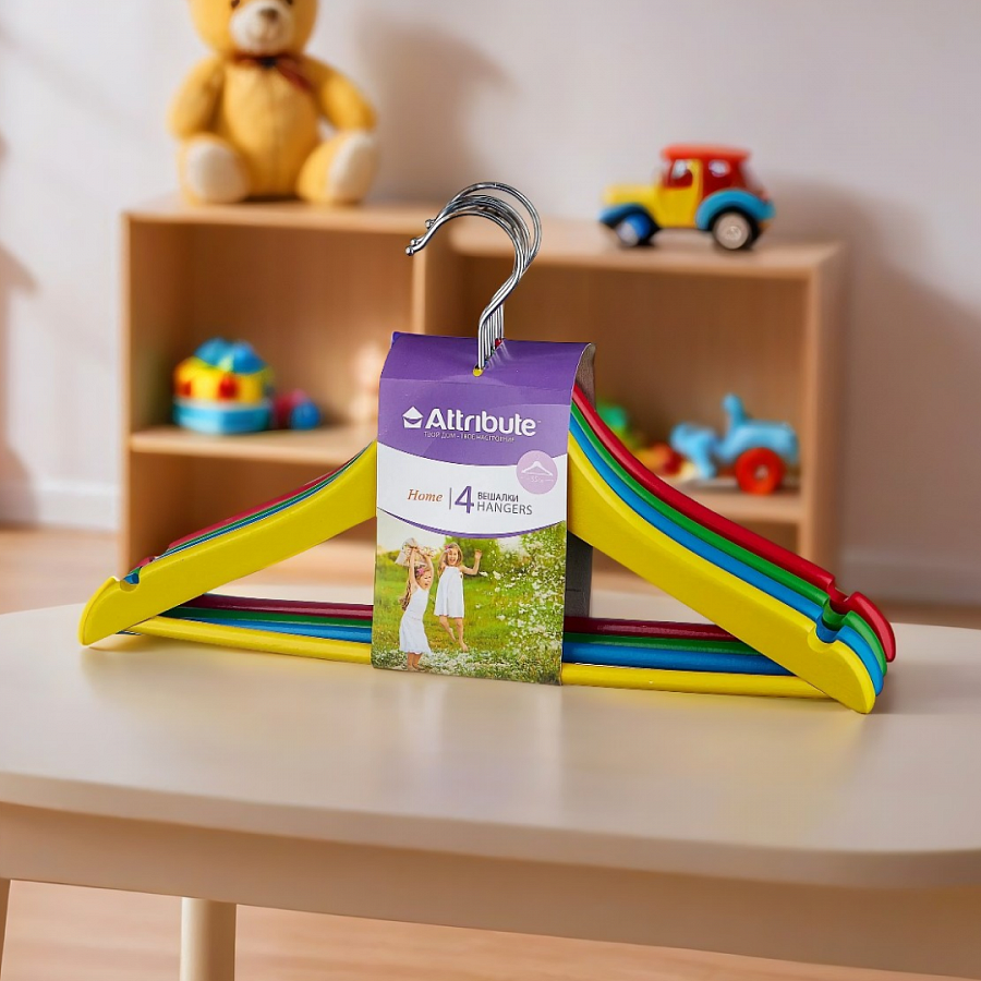 Набор детских вешалок KIDS 4шт 30см