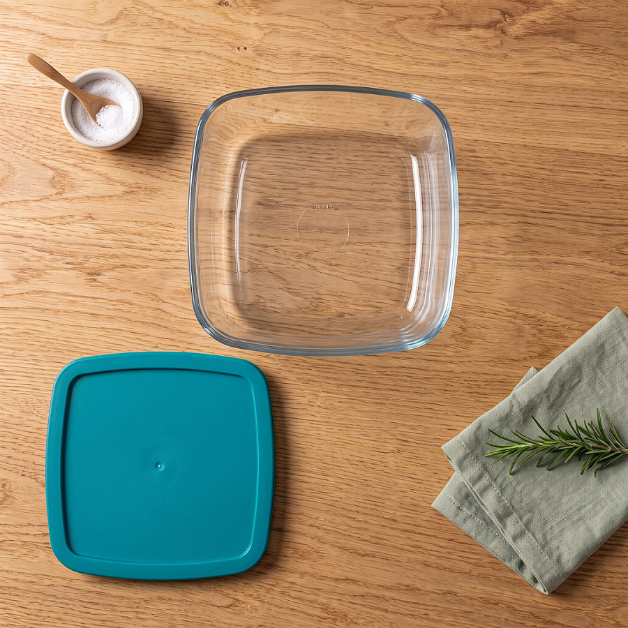 Блюдо с крышкой Cook <(>&<)> Store 25x22x7см 2.2л квадратное