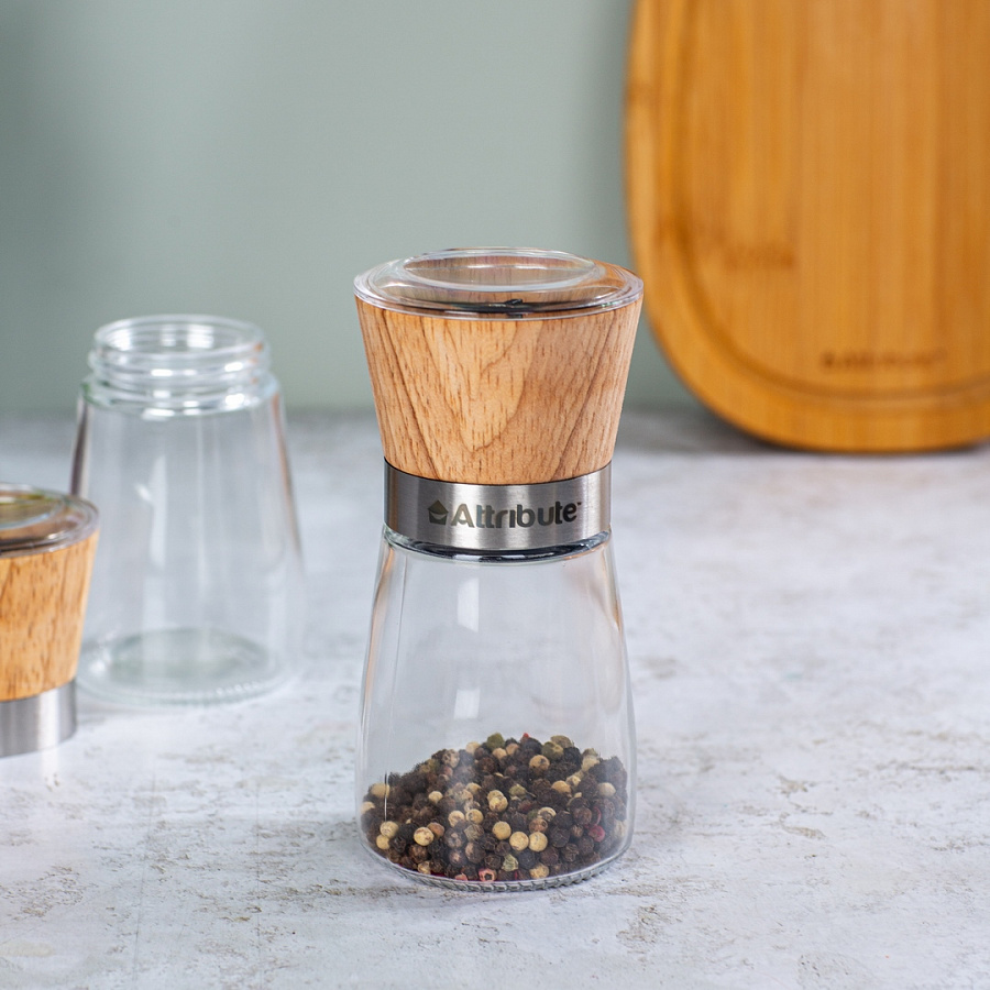 Набор мельниц для специй SPICE WOOD, 2шт