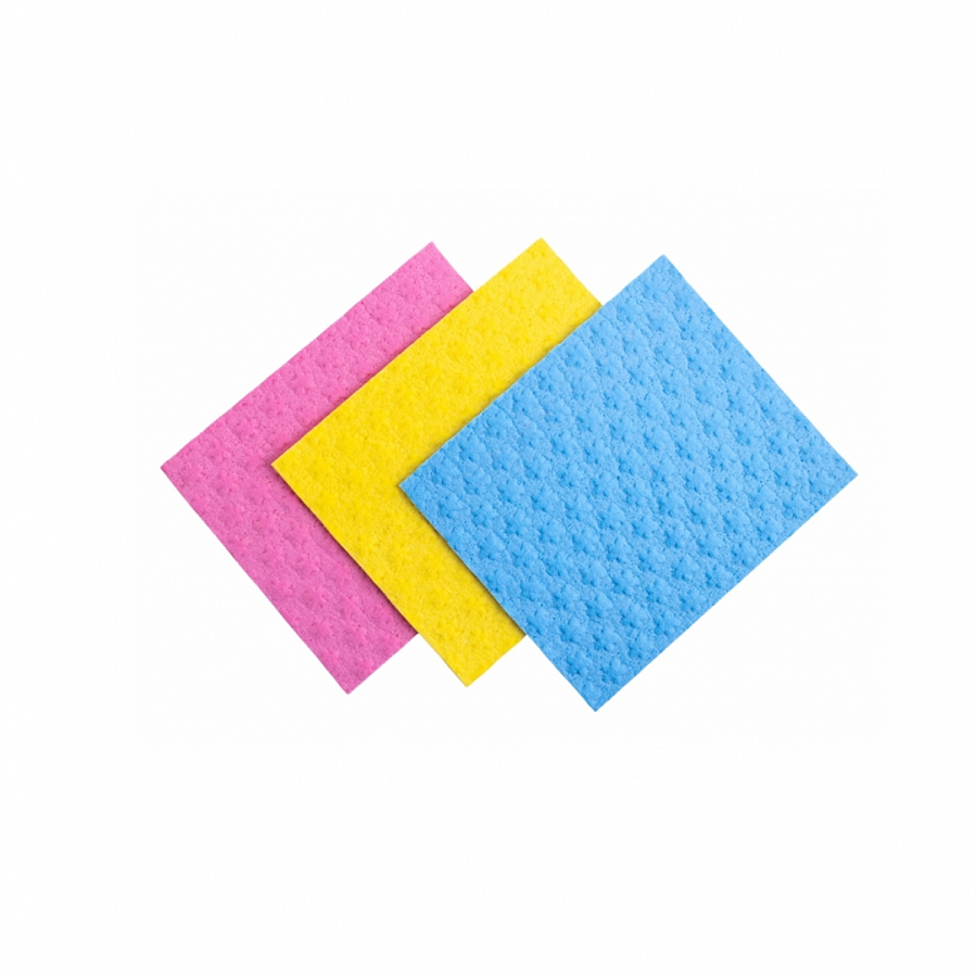 Салфетка губчатая BLOOM 3шт 15x18см