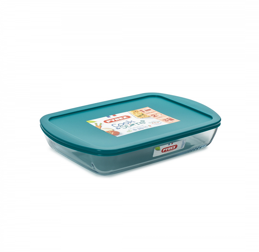 Форма для запекания и выпечки с крышкой COOK&STORE XL 4.9л 40х27х7см прямоугольная