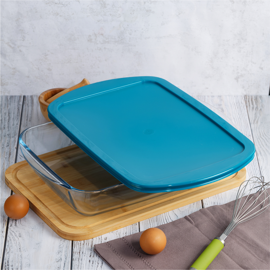 Форма для запекания и выпечки с крышкой COOK&STORE XL 4.9л 40х27х7см прямоугольная