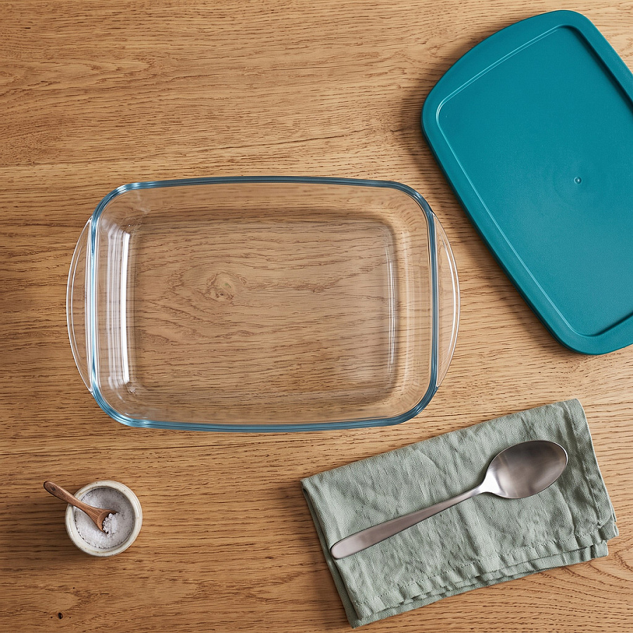 Форма для запекания и выпечки с крышкой COOK&STORE XL 4.9л 40х27х7см прямоугольная