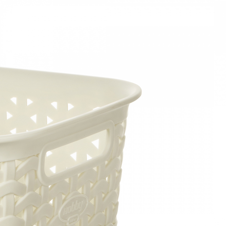Корзина RATTAN слоновая кость 14х19х7см