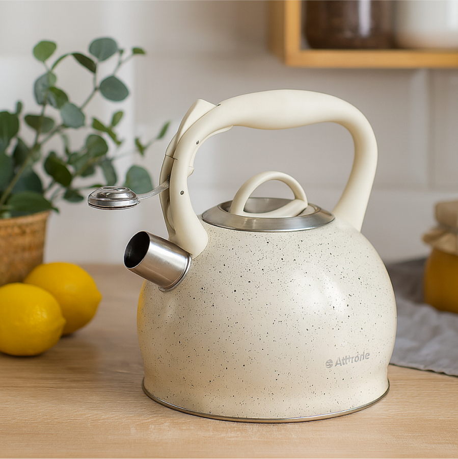 Чайник GRANITE cream 3л со свистком