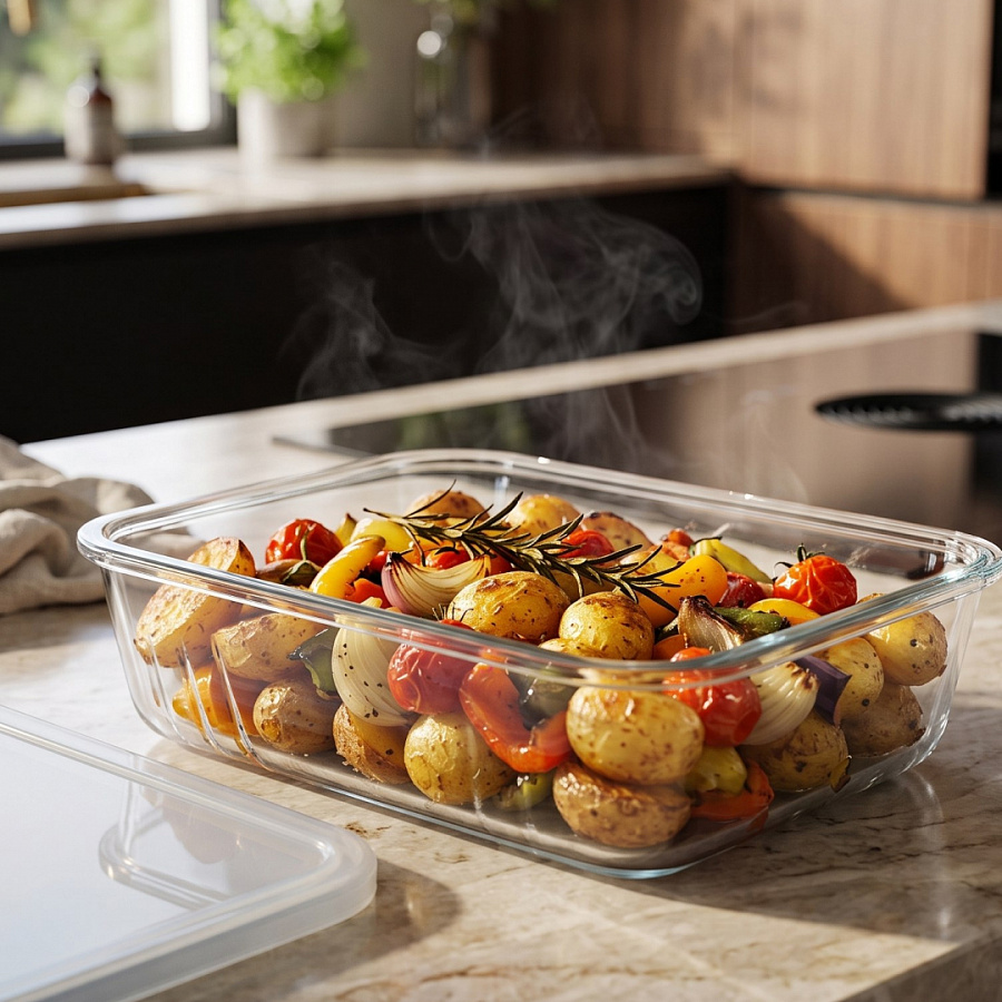 Контейнер с крышкой Cook Freez 22x17x6см 1.5л прямоугольный
