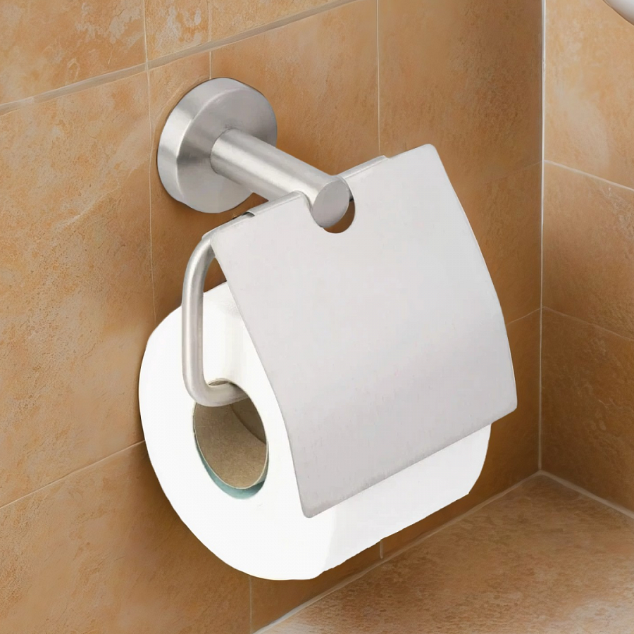 Держатель туалетной бумаги с крышкой BOSIO