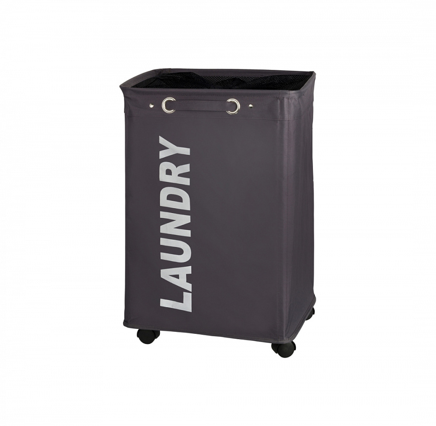 Корзина для белья QUADRO серая