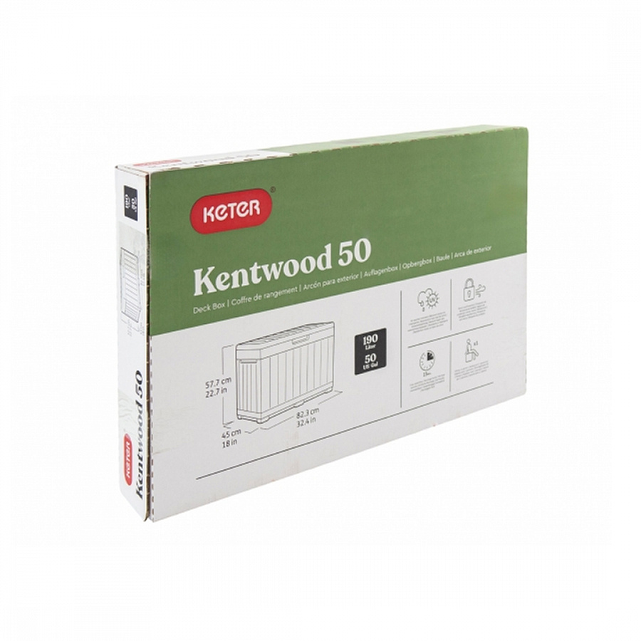 Ящик садовый Kentwood 190л графит