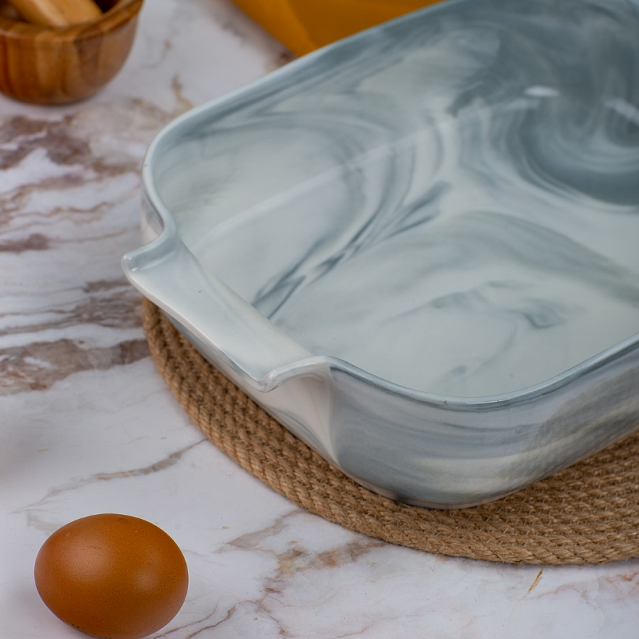 Форма для запекания фарфоровая MARBLE 34