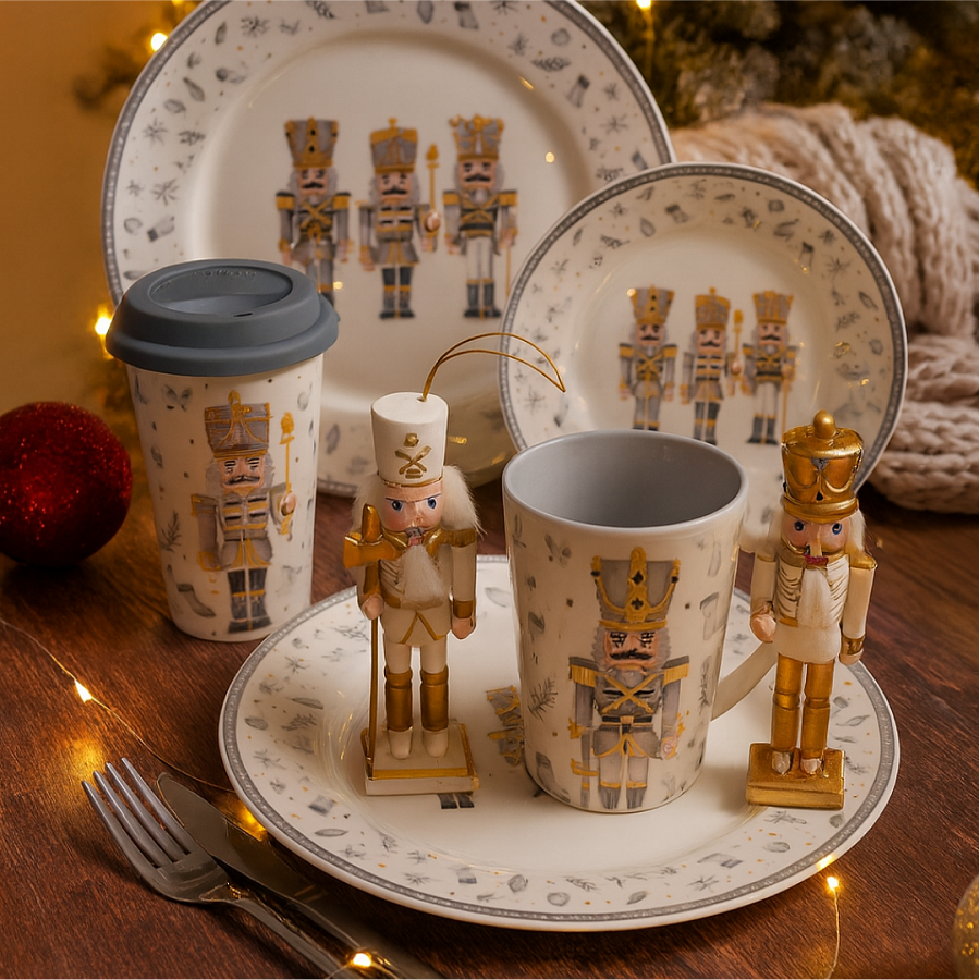 Кружка NUTCRACKER с силиконовой крышкой 400мл